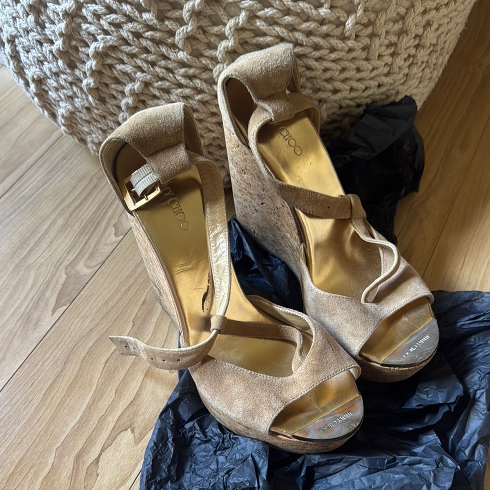 JIMMY CHOO CORK WEDGES